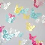 Butterfly Mobile -pink & Blue Nursery..